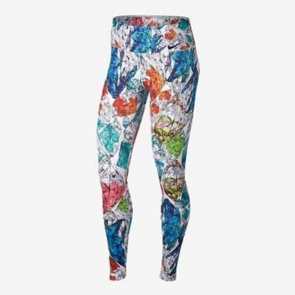 New Nike Power  Mid Rise Training Tights - Picture 4 of 12